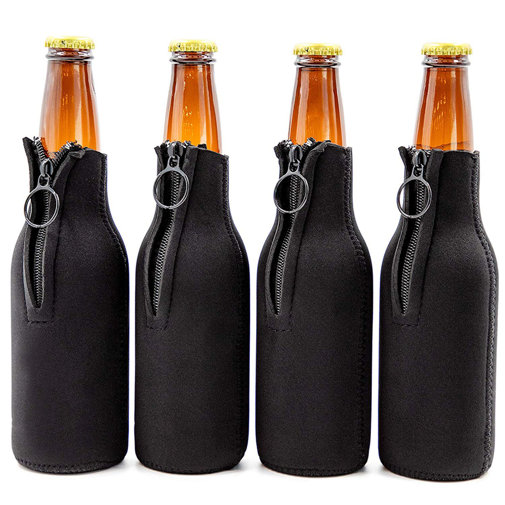 Juvale Beer Bottle Insulated Beer Can Cover with Zipper Wayfair